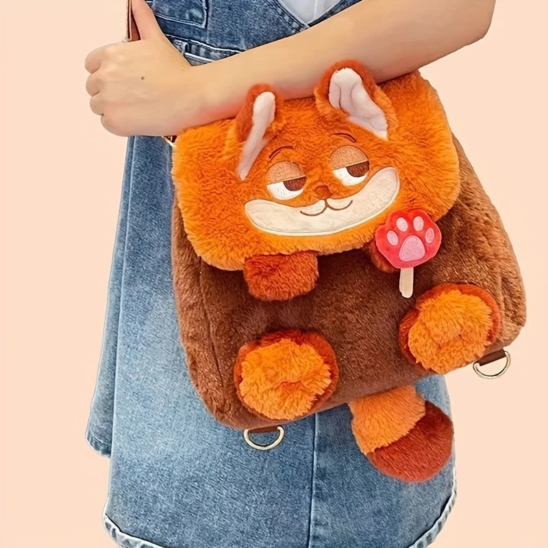 Mochila afelpada zootopia