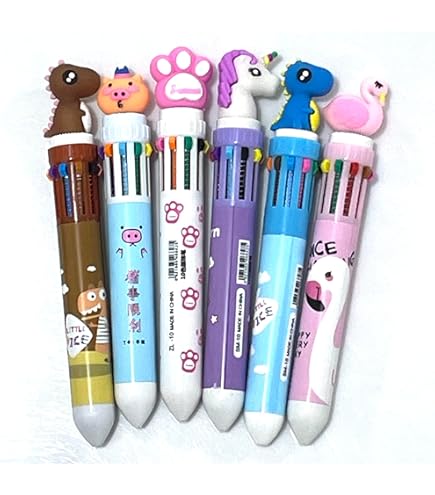 BOLIGRAFO MULTICOLOR X 10 COLORES CON DISEÑO KWAII - Imagen 3