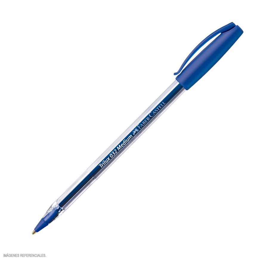 BOLÍGRAFO FABER CASTELL 032-M TRILUX AZUL
