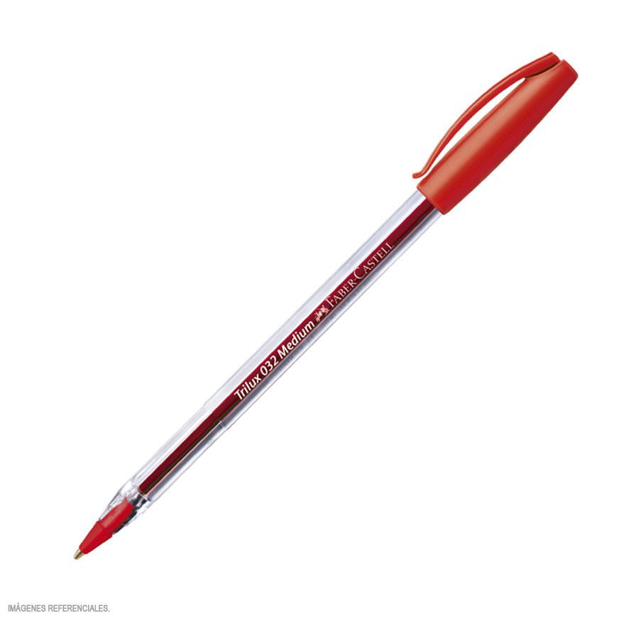 BOLÍGRAFO FABER CASTELL 032-M TRILUX ROJO